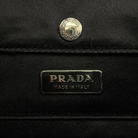 PRADA - Black Satin Handbag 321-081625 - Picture 8 of 8